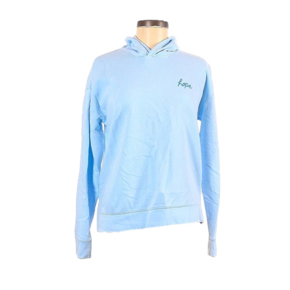 ELIZABETH And James “Hope” Baby Blue Pullover Hoodie Size Medium ❤️host pick❤️ - Picture 1 of 2